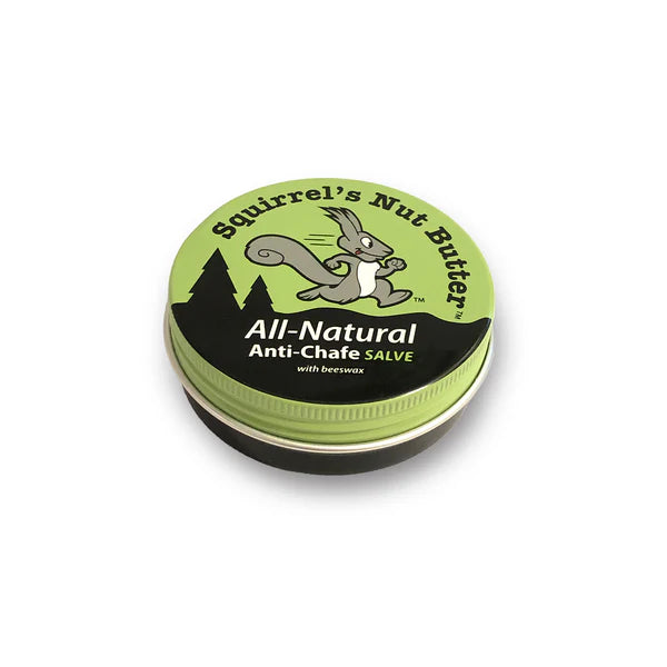 Squirrel's Nut Butter 2oz Tin – natürliche Anti-Chafe Salbe gegen Reibung, Blasen und Hautirritationen, wetterfest & langanhaltend