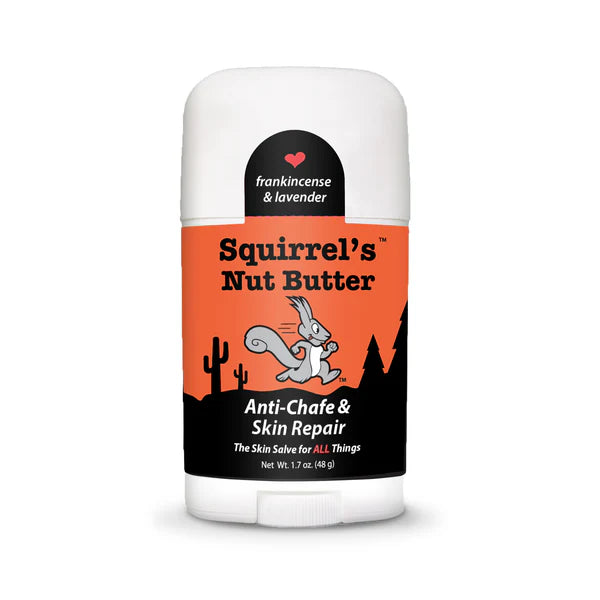 Squirrel’s Nut Butter Anti-Chafe & Skin Repair Stick with Lavender and Frankincense – all-natural salve to prevent chafing, heal skin, and reduce inflammation for athletes and outdoor adventurers